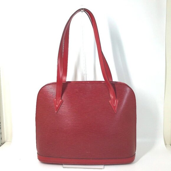LOUIS VUITTON Epi Lussac Shoulder Shoulder Bag Epi Leather Red - Picture 1 of 16